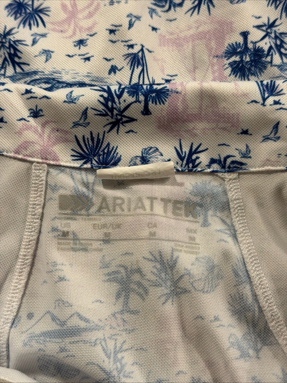 Ariat Tek 1/4 Zip Pullover Womens Sunstopper Baselayer Sailboats Beach Print - Picture 7 of 8
